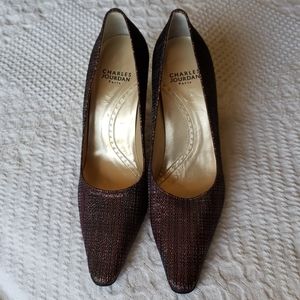 Charles Jourdan Multicolored Shimmer Pumps